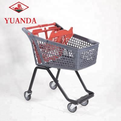 China Corrosion Protection Plastic Shopping Trolley Trolley / Supermarket Retail Trolley / Cheap Shopping Trolley for sale