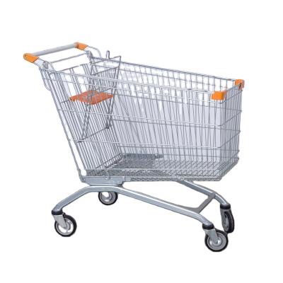 China Unveiling Different Styles Supermarket Shopping Trolley Grocery Cart Wire Shopping Basket for sale