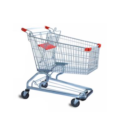 Cina Durable American Style Supermarket Shopping Cart Shopping Trolley With Handle Trolley For Sale in vendita