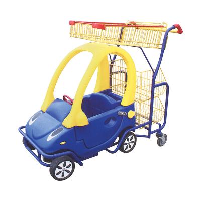 China New Style Supermarket Kids Shopping Unveiling Plastic Kids Toy Trolley Cart for sale