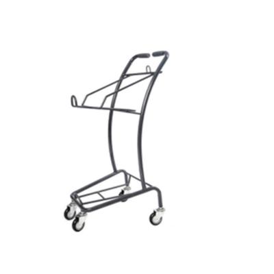 中国 Wholesale Unfolding Top Quality Powder Shopping Cart Promotion Basket Shop Trolley For Supermarket 販売のため