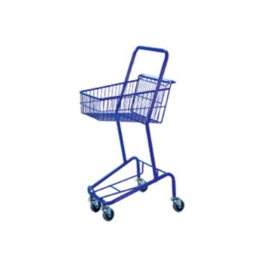 China Unveiling Cheap Price And High Quality 2 Layers Hand Cart Shopping Trolley Trolley For Shopping Cart en venta