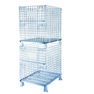 China YD-K005/Durable metal wire mesh warehouse used foldig self storage container steel cage for sale for sale