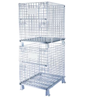 Cina Heavy Duty Warehouse Storage System Supermarket Storage Metal Pallet Cage Warehouse Cage in vendita