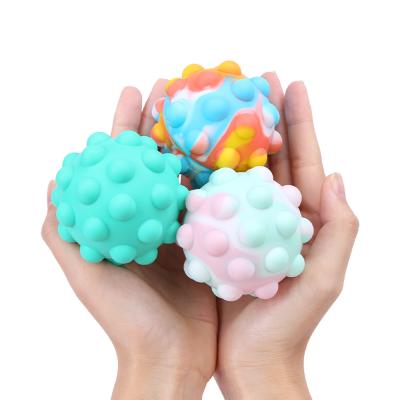 China Non-Toxic Soft Baby Adults Push Up Bubble Toys Portable Anti Stress Game Bubble Squeeze Sensory Ball for sale