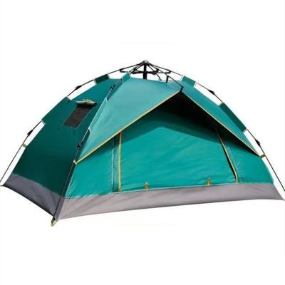 China Outdoor camping tent waterproof windproof family 2/4/6 person camping tent double layer portable outdoor tent for sale