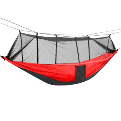 China Durable Portable Mini Outdoors Single Hammocks Camping Hammock Backpacking Hiking Hammock with Mosquito Net for sale