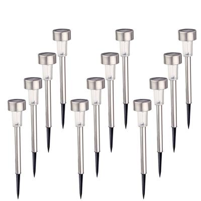 China IP44 Solar Yard Garden Lights 12 PCS SET Waterproof Curtyard Path Lawn Lights for sale