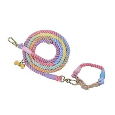 China Stocked Harness Hands Dog Harness Rope Collar Set Free Dog Leash for sale