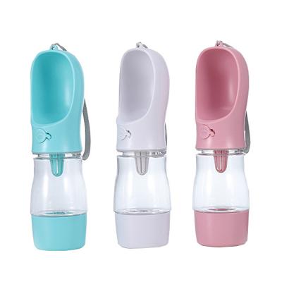 China Manufacturer Wholesale Custom Logo Plastic Travel Drink Feeder Automatic Portable Food Dog Water Bottle for sale