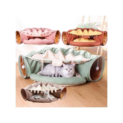 China Viable Wholesale Pet Supplies Pet Toy Felt Interactive Bed Cat Tunnel Play Tubes for sale