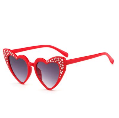 China High Quality 2022 New Hot Sale Children Cat Eye Sunglasses Wholesale Diamond Sunglasses Boys and Girls for sale