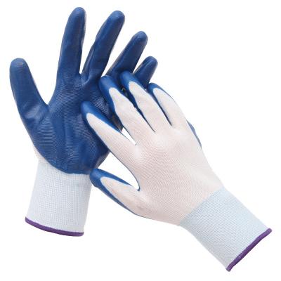 China Wear Resistant Road Safety Products Polyester Nitrile Coated Glove for sale