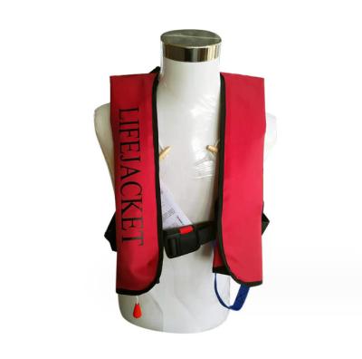 China Portable Hanging Neck Inflatable Life Jacket TPU Nylon Auto Inflate Life Jacket for sale