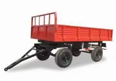 China High Quality Farm Tractor Trailer Two Wheeled Three Point Trailer Agricultural Tractor Hydraulic Tipping Trailer for sale