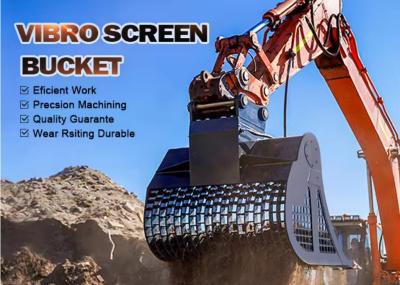 China Vibro Screen Bucket Hydraulic Screen Bucket Compaction Bucket 30-45tons for sale