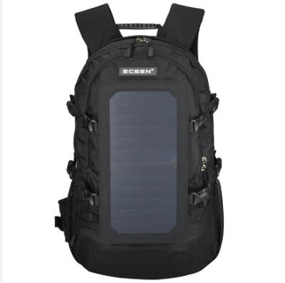 China Mochila de paneles solares de senderismo a prueba de agua con cargador USB en venta