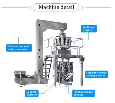 China Automatic Vertical Rice Sugar Salt Bagging Machine Rice Grain Bean Cereal Bag Filling Machine for sale