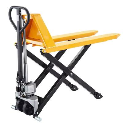 Chine Manual Pallet Truck High Lift Forklift Truck 1 T Manual Hydraulic Ground Cattle 1.5 Ton Lifting Platform Forklift Truck à vendre