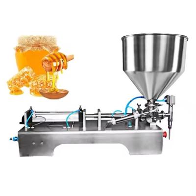 China Semi Automatic Filling Machines Horizontal Small Machine Manual Dispense Cream Honey Machinery For Food Processing for sale