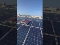 Rooftop Solar Panel Cleaning Robot Battery Powered Dry/Water Mode Photovoltaic Solar Cleaning Robot