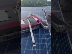 Rooftop Solar Panel Cleaning Robot Battery Powered Dry/Water Mode Photovoltaic Solar Cleaning Robot