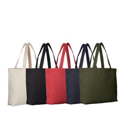 China Simple Custom Large Capacity Canvas Cotton Bag Reusable Supermarket Korea Logo Handled Shopping Tote Bag for sale