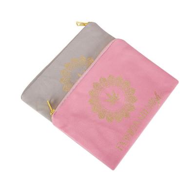 China Durable Hot Selling OEM Metal Strap Fashion Cotton Canvas Cosmetic Bag Colorful Print Makeup Top Logo For Girls Women for sale