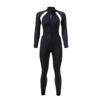 China Antibacterial Wetsuit Women's Neoprene Steamer Diving Front Zipper for sale