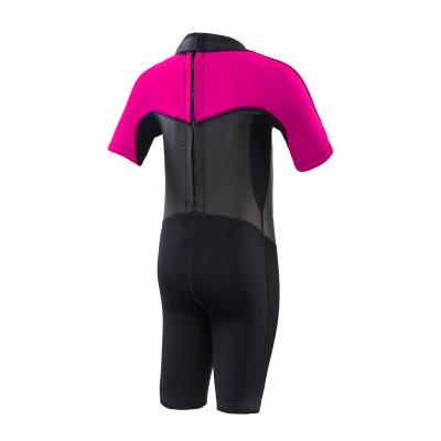 China Springsuit Small Neoprene Youth 2MM Antibacterial Kids Surfing Suit Kids Short Sleeves Neoprene Smooth Skin Suit for sale