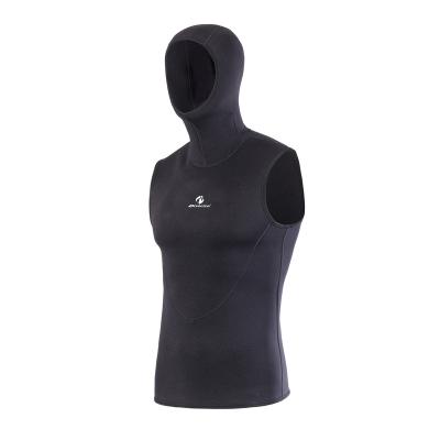 China Antibacterial Hoodie Vest Wetsuit Neoprene Adults Sleeveless Diving Suit Vest for sale