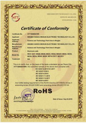 Rohs - Ningbo Haishu Weidun Electronic Technology CO.,...