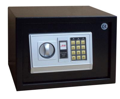 China Keep Your Belongings Safe at Home Black Electronic Safe Deposit Box with 273mm Depth for sale