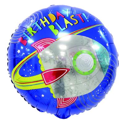 China Astronaut-Themed Party Supplies Cartoon Astronaut Rocket Foil Balloon Birthday Decoration Party Layout Supplies for sale