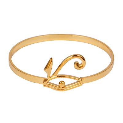 China Hip Hop Jewelry The Eyes of Horus 14K Gold Bracelet for sale