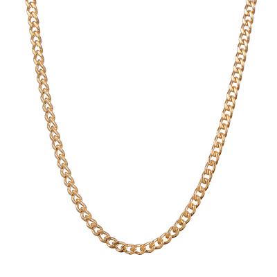 China Hip Hop Jewelry Wholesale 14K Gold PVD Braiding Stainless Steel 7mm Sailor Link Chain for sale