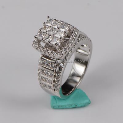 China Trendy fashion jewelry 925 sterling silver stainless steel ring designed for female zircon rings. for sale