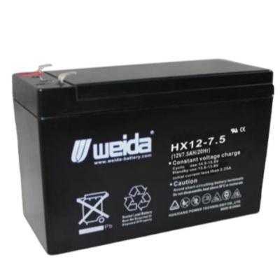 China Home Appliances Factory Wholesale Medium Density 12V7.5AH Series Energy Storage Power Supply HX12-7.5 Lead Acid Batteries for sale