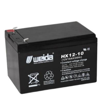 China Home Appliances Wholesale Medium Density 12V10AH Series Energy Storage Power Supply HX12-10 Lead Acid Battery for sale