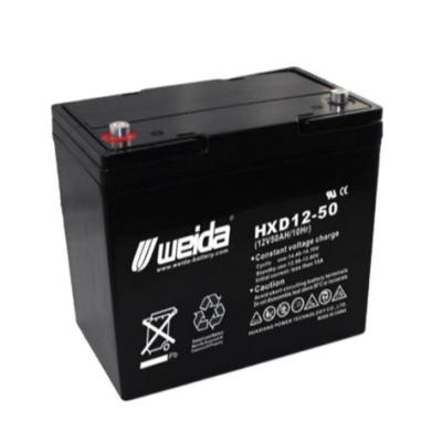 China Home Appliances Wholesale Deep Cycle 12V50Ah Energy Storage Battery HXD12-50 Lead Acid Batteries for sale