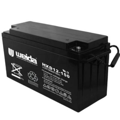 China Home appliance factory wholesale 12V150ah energy storage battery HXD12-150 deep cycle lead acid batteries for sale