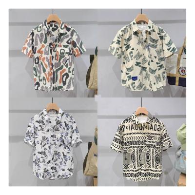 China Anti-pilling High Quality Print Quick Dry Custom Cuban Collar Linen Short Sleeve Silk Button Up Down Bowling Hawaiian Shirt Men'S Shirts for sale