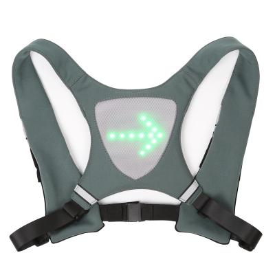 China Men's Remote Control Bag Trunk Bag Men's LED Display Water Proof Wear Fashion Cycling Running Vest for sale