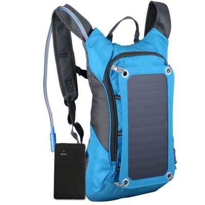 China Waterproof Custom Gear Camping Travel Solar Panels Bag Running Sport Hydration Backpack for sale