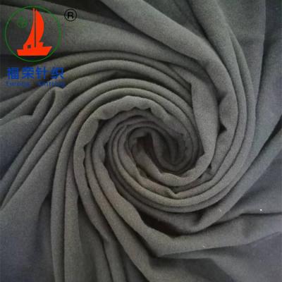 China Plain 88% Polyester 12% Spandex Interlock Jersey Fabric With A Side Brush for sale