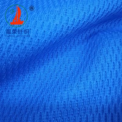 China Quick Dry Dry Fit Polyester Knit BirdEye Mesh Oval Hole Fabric For Sportswear for sale