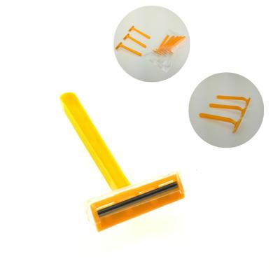 China Hotel plastic high quality cheap twin blades disposable razor mold for man for sale