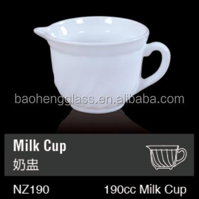 China BaoHeng Viable Heat Resistant Opal Milk Glass Mug for sale