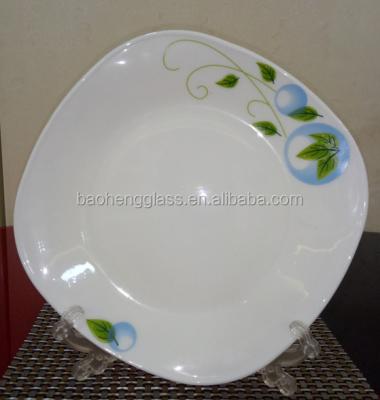 China Sustainable Flat Plate Square Plate , Glass Square Flat Plate for sale