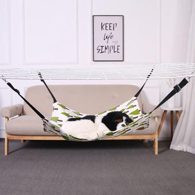 China Macrame Sustainable Hammock Cat Bed Pet Kitten Cat Swing Hanging Removable for sale